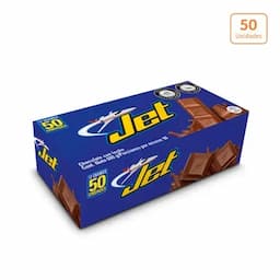 Chocolatina Jet Leche x 50 unds x 12g c/u-0