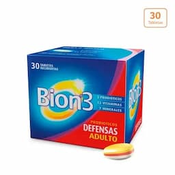 Bion 3 Multivitamínico con Probióticos x 30 Tabletas-0