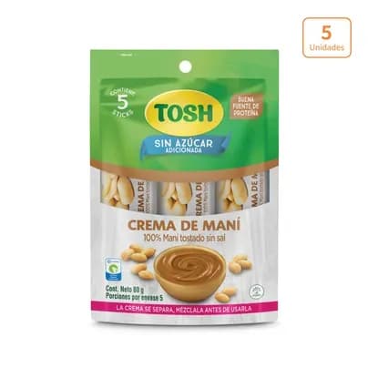 Crema de Maní Tosh sticks x 5 unds
