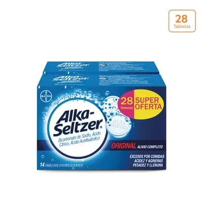 Alka-Seltzer X 14 Tabletas X 2 Unds