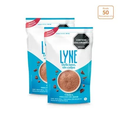 Chocolate en polvo Lyne con Splenda x 200g c/u