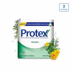 Jabón en barra Protex Herbal Antibacterial x 3 unds x 110g c/u-0