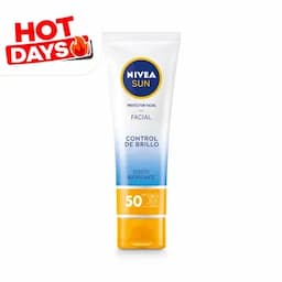 Protector solar facial Nivea Control Brillo FPS50 x 50ml-0