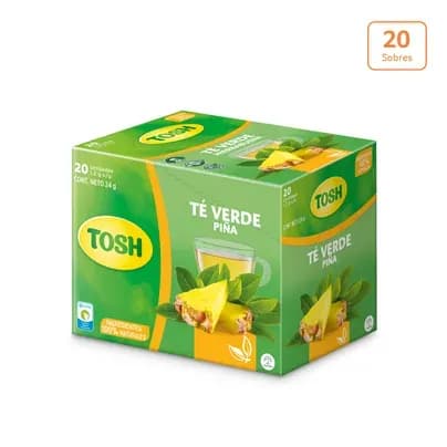 Té verde piña Tosh x 24g x 20 unds