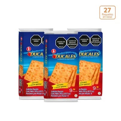 Galletas Ducales Para llevar x 9 Paquetes c/u
