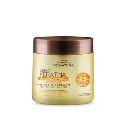 Mascarilla Capilar Be Natural Liso Keratina x 350g