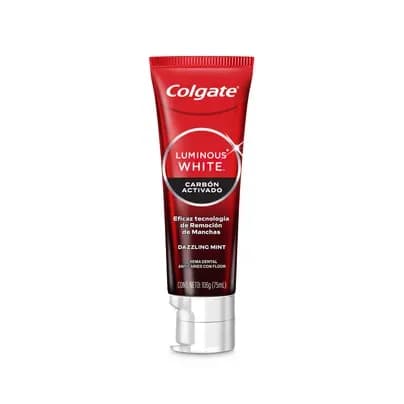 Crema Dental Colgate Luminous White Carbón x 75ml