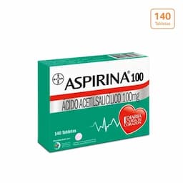 Aspirina 100 x 140 Tabletas-0