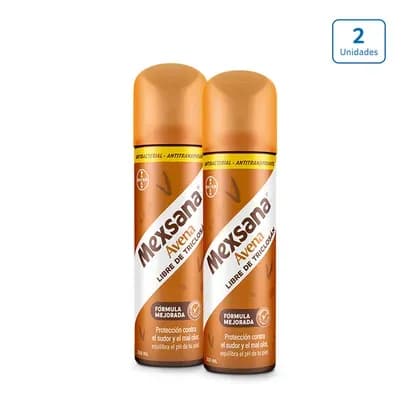 Desodorante para pies Mexsana Avena x 2 unds x 260ml c/u