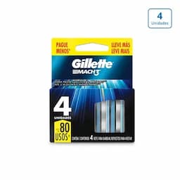 Repuesto Gillette Mach3 x 4 unds-0