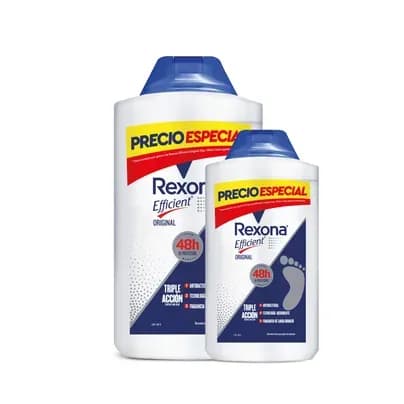 Talco Rexona Efficient x 180g + 55g