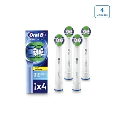 Repuesto Cepillo Electrico Oral B Precision Clean x 4 Unds