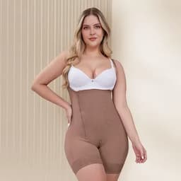 Fájate Faja a media pierna fit 360 con cierre Cocoa XS-0