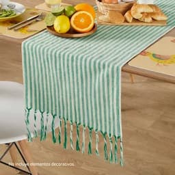 Camino de mesa con rayas -0