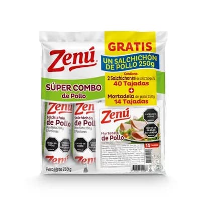 Super Combo pollo Zenú x 750g