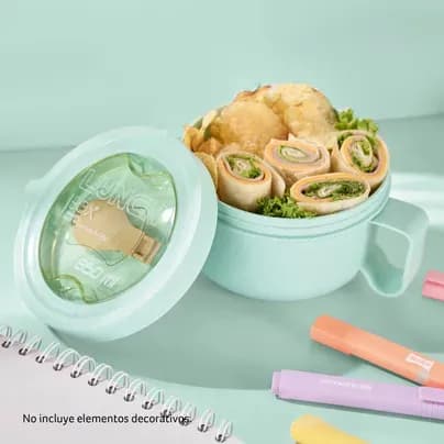 Portacomidas con cubierto