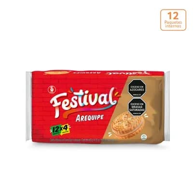 Galletas Festival Arequipe x 403g x 12 Paquetes x 4 galletas c/u
