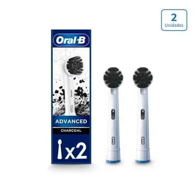 Repuesto Cepillo eléctrico Oral B Advanced Carbón x 2 unds