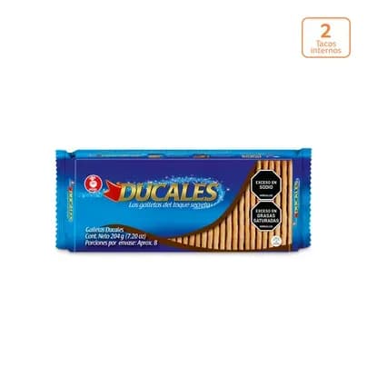 Galletas Ducales x 204g x 2 Tacos internos OFT