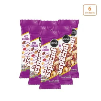 La Especial Mezcla de maní con arándanos x 6 unds x 40g c/u