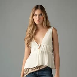 Tennis Camisa manga sisa blanco XS-0