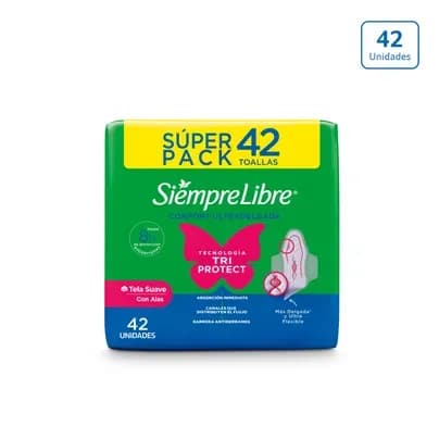 Toallas Siempre Libre Ultradelgada x 42 unds