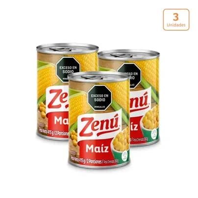 Maíz dulce Zenú x 415g c/u