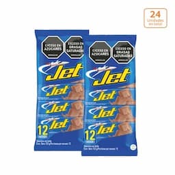 Chocolatina Jet Leche x 12 unds x 11g c/u x 2 bandejas-0