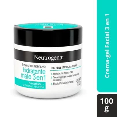 Crema Facial hidratante Neutrogena Matte 3 en 1 x 100g
