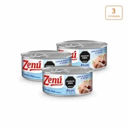 Lomos de atún Zenú en agua x 3 unds x 80g c/u-0