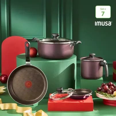 Batería de cocina x 7 piezas Imusa EXC