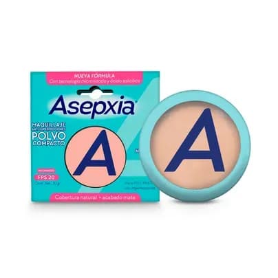 Polvo Facial Asepxia Tono Natural x 10g