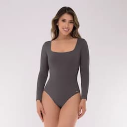 Fájate Body manga larga control medio gris XL-0