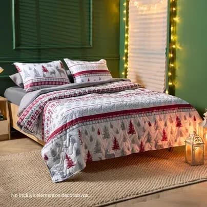 Edredón Para Cama Doble Navideño