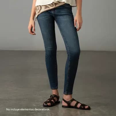 Tennis Jean super slim cinco bolsillos azul 4