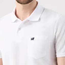 Patprimo Camiseta tipo polo masculina blanco S-0