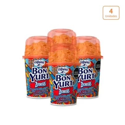 Bon Yurt Alpina Zucaritas x 4 unds x 170g c/u