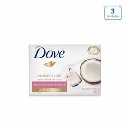 Jabón Dove Coco x 3unds x 90g c/u-0