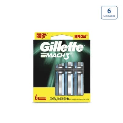 Repuesto Gillette Mach3 x 6 unds