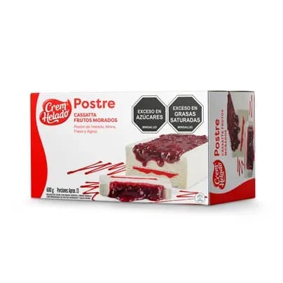 Postre Cremhelado Cassatta Frutos Morados x 600g