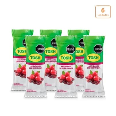 Tosh Arándanos Deshidratados x 6 unds x 35g c/u