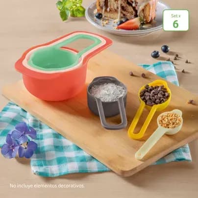 Set x 6 cucharas medidoras