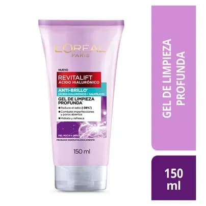 Gel Limpiador Facial Revitalift Ácido Hialurónico x 150ml