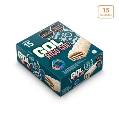 Chocolatina Gol Rigo Gol x 15 unds x 28g c/u