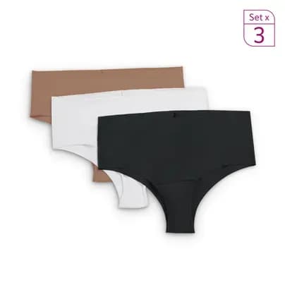 Fájate Pack x3 Panties invisibles surtido S