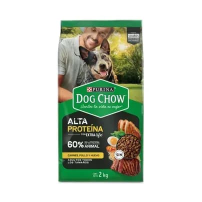 Concentrado para perros adultos Dog Chow alta proteína x 2kg