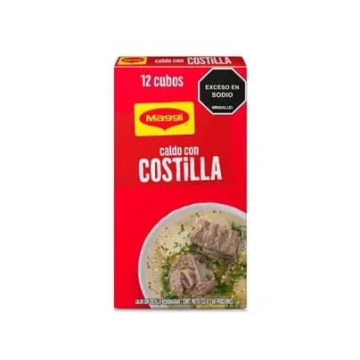 Caldo con costilla Maggi x 12 cubos x 132g