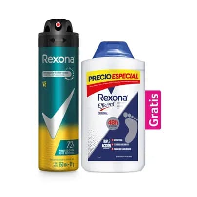 Desodorante Rexona en aerosol V8 x 150ml