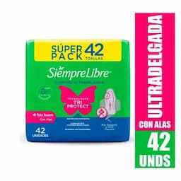 Toallas Siempre Libre Ultradelgada x 42 unds-0