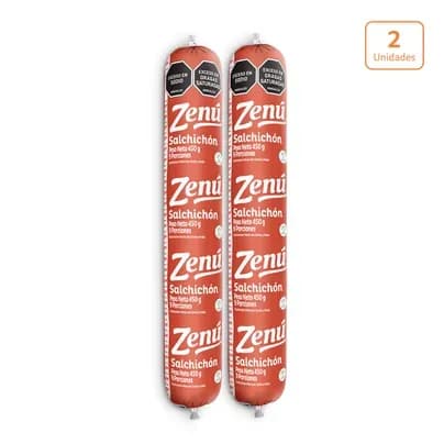 Salchichón tradicional Zenú x 450g c/u